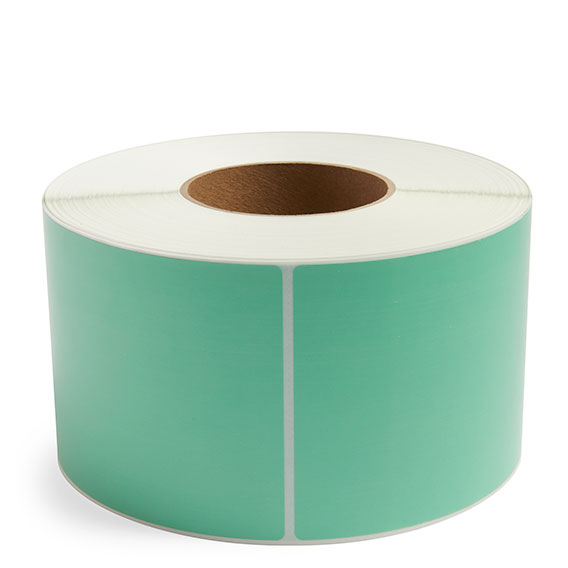 2040DT-NP-PMS 345U GREEN 2"x4" DIRECT THERMAL LABEL NON PERF